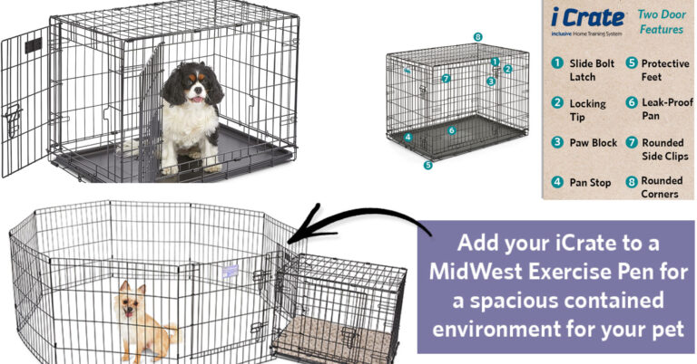 Midwest icrate dog crate: secure, convenient, and durable