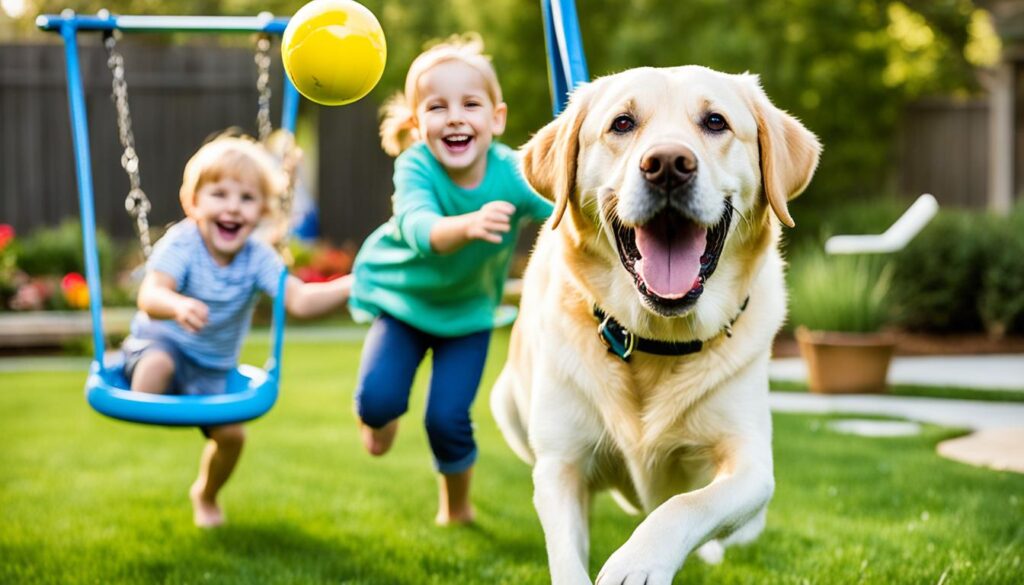 Labrador retriever family dog