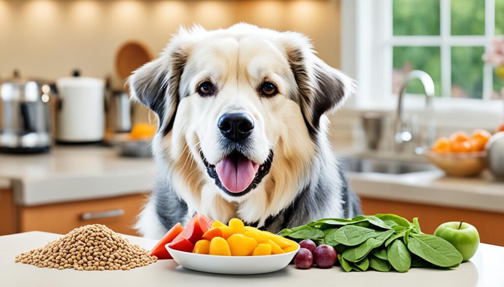 Senior canine nutrition essential components